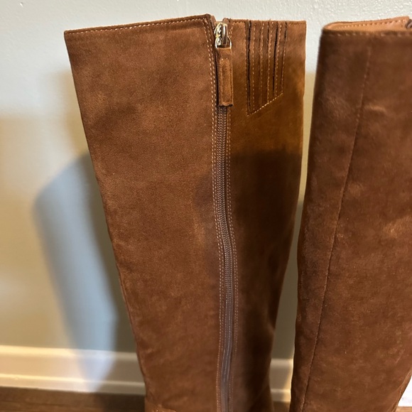 J. Crew Factory Brown Suede Knee-High Boots - Picture 4 of 11